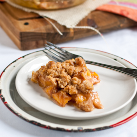 Peach Crumb Pie