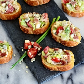 Blue Cheese Wedge Salad Crostini