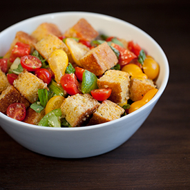 Tomato Cornbread Panzanella