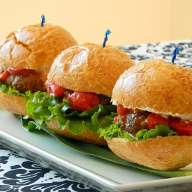 Lamb Sliders with Tomato Chutney