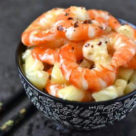 Honey-Pineapple Glazed Shrimps