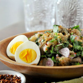 Thai Grilled Eggplant Salad