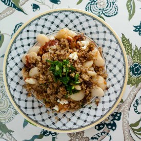 Giant Limas with Tomatoes & Oregano