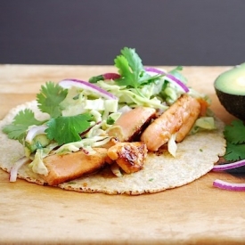 Chili-Orange Salmon Tacos