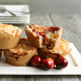 Mini Cherry Muffin Cup Pies