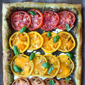 Heirloom Tomato & Goat Cheese Tart