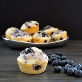 Blueberry Swirl Yogurt Muffins