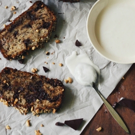 Banana Bread + Coconut Glaze