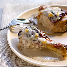 Yogurt Chicken with Chutney Yogurt