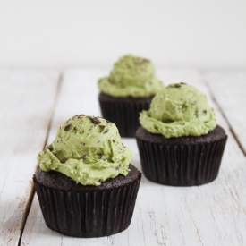 Mint Chocolate Chip Cupcakes