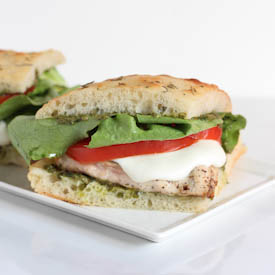 Grilled Chicken Pesto Sandwich