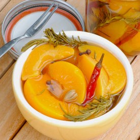 Spiced Pickled Peaches