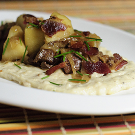 Beef Liver with Apples and Onions