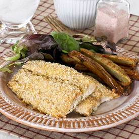 Oven Fried Fish and Chips