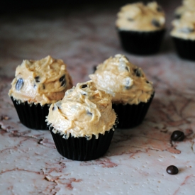 Chocolate Chip Cookie Dough Cupcake