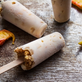 Peach Cheesecake Popsicles