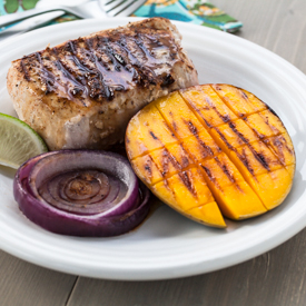 Grilled Jerk Pork Chops