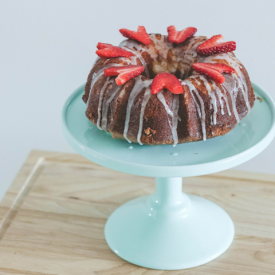 Glazed Lemon & Thyme Bundt Cake