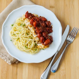 Chicken with Tomato Herb Pan Sauce