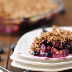 Maple Blueberry Apple Crisp