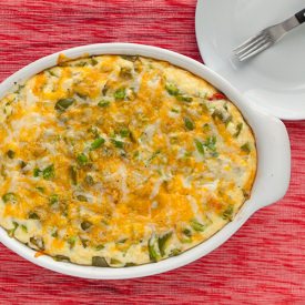 Green Pepper Cheese Bake