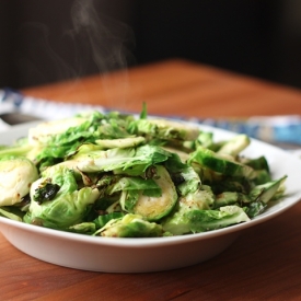 Smoky Buttered Brussels Sprouts