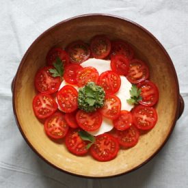 Mozzarella, Tomato and Pesto Salad