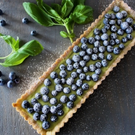 Blueberry Basil Tart