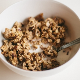 Chunky Granola with Pecans and Flax