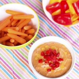 No Bean Roasted Red Pepper Hummus