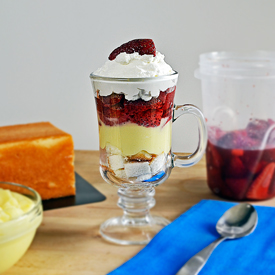 Strawberry Banana Cream Trifle