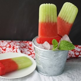 Minty Melon Pops