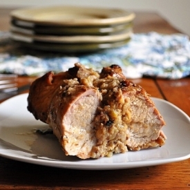 Apple Stuffed Pork Loin