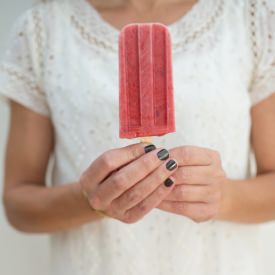 Strawberry Creme Popsicles