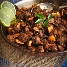 Spiced Steak Bits with Coconut