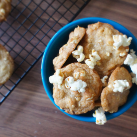 Salty Buttery Popcorn Cookies