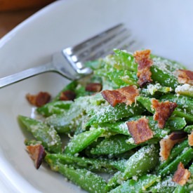 Snap Pea & Parm Salad w Dijon