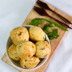 Parmesan, Bacon & Parsley Gougères