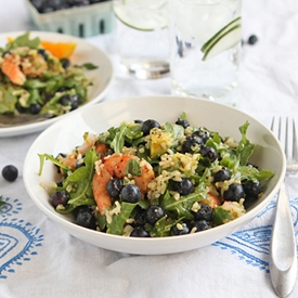 Spicy Shrimp Arugula Salad