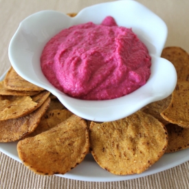 Beet and Goat Cheese Hummus