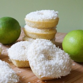 Coconut Lime Baked Donuts