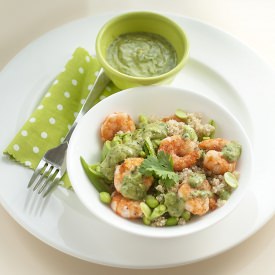 Prawns with Quinoa & Avocado