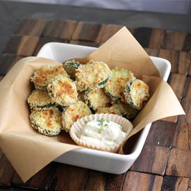 Baked Zucchini w/ Buttermilk Ranch