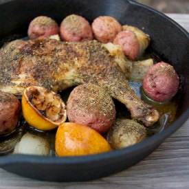 One Pan Baked Sage Lemon Chicken