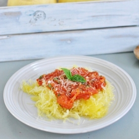 Spaghetti Squash with Tomato Basil