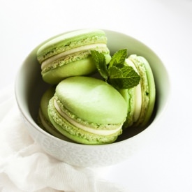 Mint Macarons