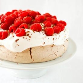 Chocolate Raspberry Pavlova