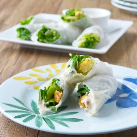 Caesar Salad Spring Rolls