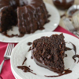 Easy Triple Chocolate Bundt Cake