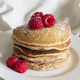 Vegan Raspberry Lemon Pancakes